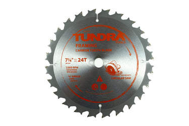 09303 - Century Drill & Tool โ 09103 General Purpose Circular Saw Framing Blade - 7-1/4" 24T, Replacement Blades, Toolbox Accessories, Construction