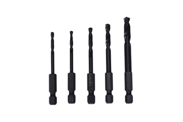24655 - Century Drill & Tool 24655 Impact Pro Black Oxide Drill Bit Set, 5-Piece