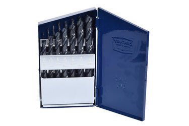 24035 - Century Drill & Tool 24035 Pro Grade Reduced Shank Black Oxide Drill Set, 15 Piece, Made in The USA