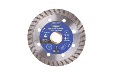 75450 - Century Drill & Tool 75450 Professional Turbo Rim Diamond Pro Saw Blade, 4"