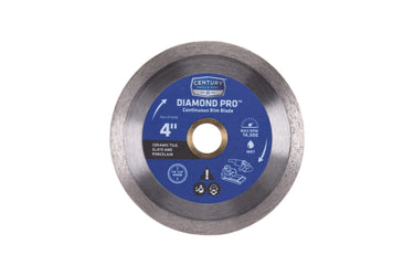 75456 - Century Drill & Tool 75456 Diamond Continuous Rim Blade, 4"