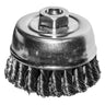 76021 - Century Drill & Tool 76021 2-3/4" Coarse Knot Cup Brush, 5/8" X 11" Arbor, 12,500 RPM Max - Heavy-Duty Cleaning and Surface Prep on Concrete and Metal