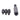 68017 - Century Drill & Tool 68017 Premium S2 Steel Security Star Insert Screwdriving Bit Set, 9 Piece
