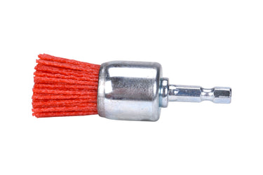 77201 - Century Drill & Tool 77201 1" Coarse Nylon End Brush, 80 Grit, 1/4" Quick Change Shank, 4,500 RPM - Nylon Bristles for Metal, Wood, Plastic, Masonry