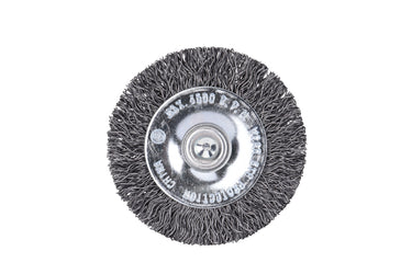 76411 - Century Drill & Tool 76411 2" Durable Coarse Crimped Radial Wire Brush, 1/4" Drill Shank, 4,500 RPM - Ideal for Rust/Paint Removal, Deburring, & More