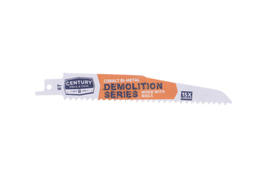 07784 - Century Drill & Tool 07784 6" Demolition Series Bi-Metal Reciprocating Saw Blade, 6T, 25 Pack