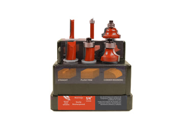 40164 - 6 Piece Router Bit Set 40164, woodworking, carbide tips