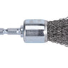 76201 - Century Drill & Tool 76201 Coarse Crimped Wire End Brush, 1" – Removes Rust, Paint, Weld Spatter, Ideal for Recessed Areas, Pipes, and Spot Cleaning