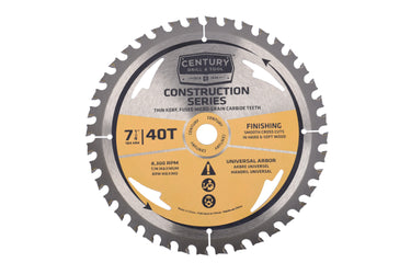 13106 - Century Drill & Tool 13106 Construction Finishing Saw Blade; 7-1/4" X 40TBULK