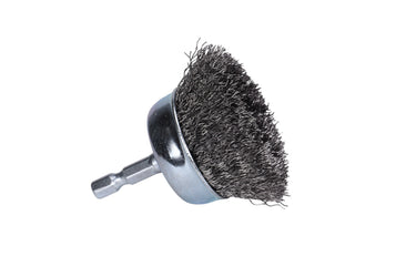 76211 - Century Drill & Tool 76211 Coarse Crimped Cup Wire Brush, 1-3/4" – Removes Rust, Paint, Weld Spatter, Cleans Pipes & Fittings, Heat-Treated Steel, Quick-Change Shank