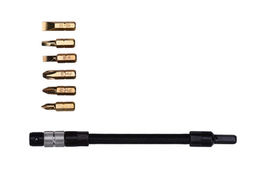 70577 - Century Drill & Tool 70577 Premium S2 7-Piece Screwdriving Bit Set with Flexible Extension