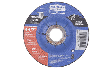 75552 - Century Drill & Tool 75552 Type 27A Metal Cutting Wheel, 4-1/2" X .045"