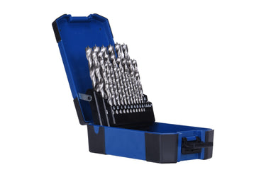 37280 - Century Drill & Tool - 25-Piece Fractional High Speed Steel Brad Point Wood Drill Bit Index Set - Perfect for Furniture Making, DIY, Includes 1/8" to 1/2" by 1/64ths Brad Point Woodworking Bits