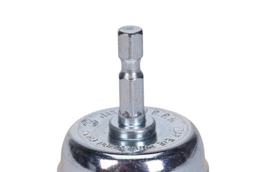 77221 - Century Drill & Tool 77221 2" Coarse Nylon End Brush, 80 Grit, 1/4" Quick Change Shank, 4,500 RPM - Nylon Bristles for Metal, Wood, Plastic, Masonry