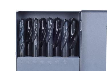 47408 - Century Drill & Tool 47408 Black Oxide Silver and Deming Drill Bit Set, 8 Piece