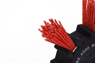 77341 - Century Drill & Tool 77341 4" Coarse Nylon Flap Brush, 80 Grit, 1/4" Quick Change Shank, 4,500 RPM - Nylon Bristles for Metal, Wood, Plastic, Masonry