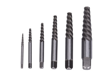 73414 - Century Drill & Tool 73414 Spiral Flute Screw Extractor Set, #1 - #6, Heat-Treated Steel, Superior Grip for Extracting Broken Screws and Bolts with Ease