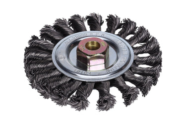 76048 - Century Drill & Tool 76048 4" Coarse Knot Wire Wheel, M10 X 1.25 Arbor, 20,000 RPM Max - Heavy-Duty Cleaning & Surface Prep on Concrete & Metal