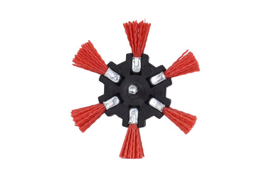 77341 - Century Drill & Tool 77341 4" Coarse Nylon Flap Brush, 80 Grit, 1/4" Quick Change Shank, 4,500 RPM - Nylon Bristles for Metal, Wood, Plastic, Masonry