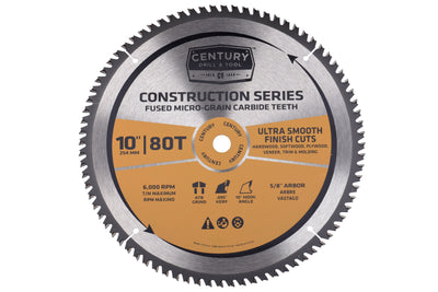 Construction Ultra Smooth Cross Cutting Mitre Saw Blade