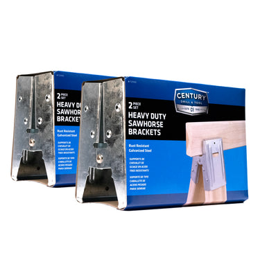 72994 - Century Drill & Tool 72994 2x4 Sawhorse Brackets, Set of 4, Galvanized, Compact Storage