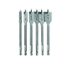 57306 - Tundra Tools 6 Piece Spade Bit Set 57306, wood boring, grooved point cutting tip, 1/4" hex shank