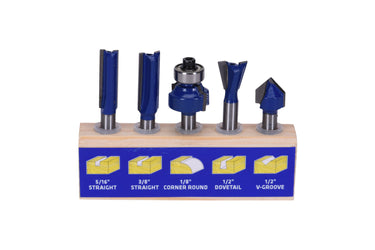40100 - Century Drill & Tool 40100 Classic Series Router Bit Set, 5-Piece