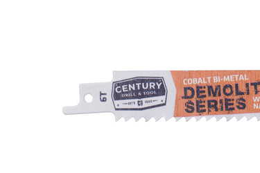07002 - Century Drill & Tool 07002 9" Demolition Series Bi-Metal Reciprocating Saw Blade, 6T, 2 Pack