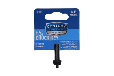 64501 - Century Drill & Tool 64501 Chuck Key, 5/32" Pilot, Black