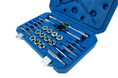 98905 - Century Drill & Tool Metric Tap & Die Set, 24 pc; ideal for mechanics, homeowners, and DIY users; durable reusable case -  98905