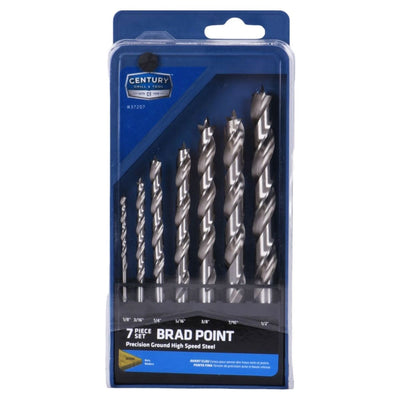 25 Piece Brad Point Wood Bit Set