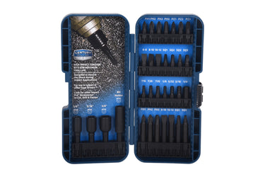 66939 - Century Drill & Tool 66939 Impact Pro Torsion Bits and Accessories, 32-Piece Set