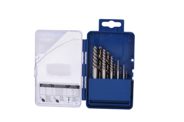 88710 - Century Drill & Tool 88710 Spiral Flute Screw Extractor and Left-Hand Drill Set, 10 Piece Drill Bit Set #1 - #5