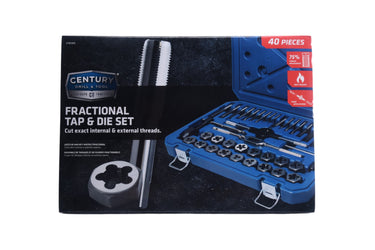 98900 - Century Drill & Tool 98900 Fractional Tap and Die Set, 40-Piece, Steel