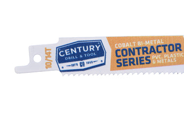 07001 - Century Drill & Tool 07001 9" Contractor Series Bi-Metal Reciprocating Saw Blade, 10/14T, 5 Pack