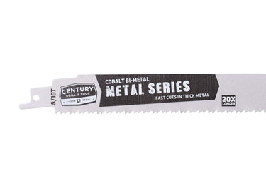 07772 - Century Drill & Tool 07772 9" Metal Series Bi-Metal Reciprocating Saw Blade, 8/10T, 25 Pack