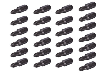 68525 - Century Drill & Tool 68525 Premium S2 Steel #2R X 1" Phillips Drywall Insert Screwdriving Bit Set, 25 Pack
