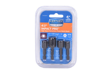 66804 - Century Drill & Tool 66804 Impact Pro Magnetic High Impact Nutsetters, 4-Piece