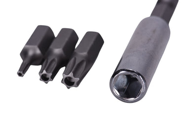 68017 - Century Drill & Tool 68017 Premium S2 Steel Security Star Insert Screwdriving Bit Set, 9 Piece