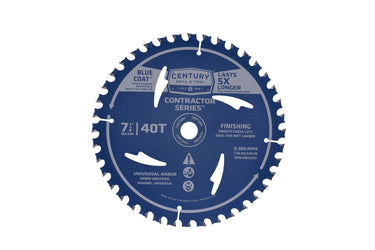 10106 - Century Drill & Tool 10106 Contractor Finishing Saw Blade; 7-1/4" X 40TBULK