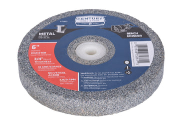 75861 - Century Drill & Tool 75861 Coarse Bench Grinding Wheel, 6"