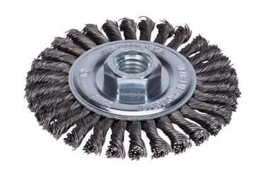 76041 - Century Drill & Tool 76041 4" Coarse Stringer Bead Wire Wheel, 5/8" X 11" Arbor, 12,500 RPM Max - Heavy-Duty Cleaning & Surface Prep on Concrete & Metal