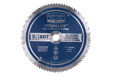 08253 - Century Drill & Tool 08253 Cenalloy Plywood Circular Saw Blade 5-1/2" by 80T
