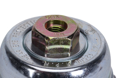 76022 - Century Drill & Tool 76022 3" Coarse Crimped Cup Brush, M10 X 1.25 Arbor, 12,500 RPM Max - Heavy-Duty Cleaning and Surface Prep on Concrete and Metal