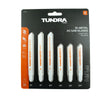 57175 - Tundra Tools 6 Piece T-Shank Bi-Metal Jig-Saw Set 57175, cuts metal, wood, and plastic, tang shank, cobalt teeth