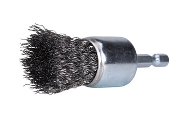 76201 - Century Drill & Tool 76201 Coarse Crimped Wire End Brush, 1" – Removes Rust, Paint, Weld Spatter, Ideal for Recessed Areas, Pipes, and Spot Cleaning