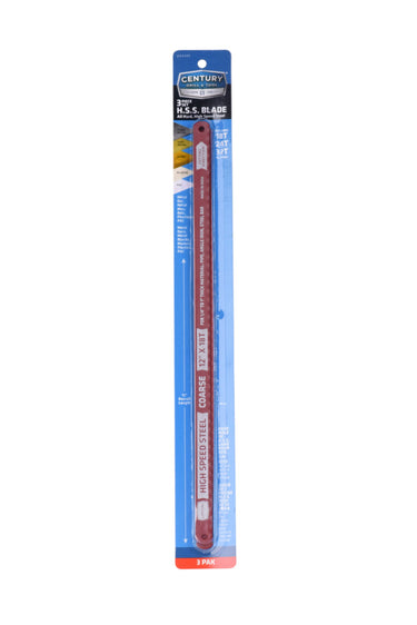04340 - 3 Piece High Speed Steel Hacksaw Blade Set