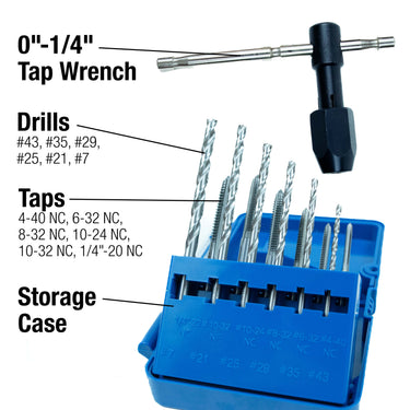13 Piece Tap & Drill Set