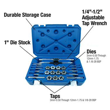 Metric Tap & Die Set