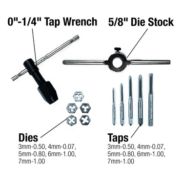 Metric Tap & Die Set